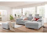 Sofa-Kopfstütze OTTO HOME "Ventura", silber, B:60cm H:51cm T:12cm, Holzwerkstoff, Kopfstützen, Sofa-Kopfstütze