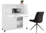 Sekretär OTTO HOME "Melton", weiß, B:120cm H:127cm T:40cm, Sekretäre, Sekretär, platzsparende Arbeitslösung mit viel Stauraum, Breite 120 cm
