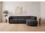 Ecksofa OTTO HOME "OSTRUP Rundsofa, L-Form, Naturtöne, Boucle oder Chenille", graphite, B:273cm H:73cm T:250cm, 100% Polyester, Sofas, Ecksofa, Breite 273 cm, organische Form mit sanften Rundungen