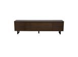 Redom Tv-Schrank, Schwarz, Holzwerkstoff, 180x50x38 cm, Wohnzimmer, Wohnwände, Lowboards, Lowboards stehend