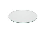Relaxdays Glasplatte, Transparent, Glas, Rund, 50x0.8x50 cm, Esszimmer, Tische, Esstische, Tischsysteme, Tischplatte