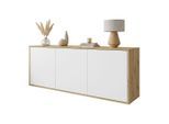 Lookway Kommode, Weiß, Holzwerkstoff, 153.9x60x39.6 cm, Wohnzimmer, Kommoden & Sideboards, Kommoden