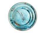 Quality Elegance Tellerset, Hellblau, Gold, Keramik, 4-teilig, Rund, 30x2x2 cm, kratzfest, Essen & Trinken, Geschirr, Geschirr-Sets, Teller-Sets