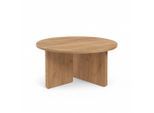 Dekori_Interiors Favi, Eiche, Holz, Rund, 60x40x60 cm, Wohnzimmer, Wohnzimmertische, Couchtische