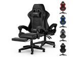 Rattantree Gaming-Stuhl, Schwarz, Leder, 50x134x50 cm, Kinderzimmer & Jugendzimmer, Jugendmöbel, Gamingstühle