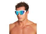 Schwimmbrille ARENA "THE ONE MASK MIRROR", weiß (blau, weiß, b), Sportbrillen, Schwimmbrille