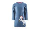 Jerseykleid HAPPY GIRLS, Mädchen, Gr. 134, N-Gr, Langarm, Jersey, rosa (jeans blau), Jersey, Obermaterial: 95% Baumwolle, 5% Elasthan, bedruckt, kurz, Rundhals, Kleider Jerseykleid, Baumwolle mit Stretch