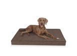 Knuffelwuff orthopädische Hundematte Palomino aus laser-gestepptem Kunstleder braun XXXL