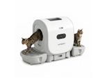 AstroPet 101L XXL Katzenklo Selbstreinigend mit Zwei Eingänge Automatische Katzentoilette mit App-Steuerung,UVC-Luftreinigung und Duftkartusche,Große Fassungsvermögen für Mehrere Katzen