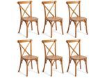 Gardenson , Braun , Holz , Buche , 48x88x47 cm , FSC Mix, Europäischer Sicherheitsstandard ,