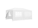 casa.pro Partyzelt, Weiß, Kunststoff, Metall, 600x255x300 cm, Sonnenschutz & Sichtschutz, Pavillons & Pergolas