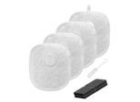 Zedar Filter Katzenbrunnen 4er Pack für WF600 Trinkbrunnen für Katze, Ersatzfilter für Katzentrinkbrunnen