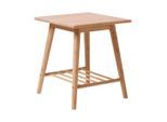 Mid.you , Naturfarben , Holz , Bambus , vollmassiv , quadratisch , 45x52x45 cm ,