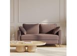 BRUNO Schlafsofa 120cm in Braun | Flow | stabiles Massivholz & Boxspringkomfort
