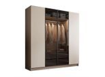 Lookway Kleiderschrank, Kaschmir, Holzwerkstoff, 200x210x57 cm, Schlafzimmer, Kleiderschränke