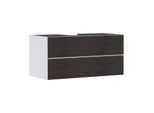 hansgrohe Xevolos E Waschtischunterschrank 54193730 1180x555x550mm, 2 Schubladen, mattweiß, Eiche dunkel