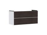 hansgrohe Xevolos E Waschtischunterschrank 54184730 1180x555x475mm, 2 Schubladen, mattweiß, Eiche dunkel