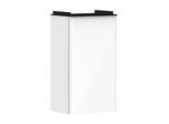 hansgrohe Xelu Q Waschtischunterschrank 54011670 340x605x245mm, für Handwaschbecken, links, weiß hochglanz, mattschwarz