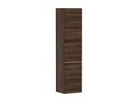 hansgrohe Xelu Q Hochschrank 54142700 370x400x1650mm, Türanschlag rechts, Nussbaum dunkel, mattweiß