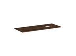 hansgrohe Xelu Q Konsole 54117630 1360 x 550 mm, Ausschnitt rechts, Aufsatzwaschtisch ohne Hahnloch, Nussbaum dunkel