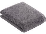 Badetuch VOSSEN "Vegan Life", grau (dunkelgrau), B:67cm L:140cm, Webfrottier, Obermaterial: 100% Baumwolle, Handtücher, Badetuch, 100% vegan