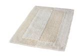 Kleine Wolke "Havanna, Badvorleger, Badezimmer Teppich" Höhe 16 mm fußbodenheizungsgeeignet Badteppich, Uni Farben, Hoch-Tief Effekt, mit Bordüre
