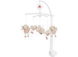 Mobile FEHN "feehnLAND, Musik-Mobile", rosa (rose, beige), Mobilés, BabyB:40cm H:65cm, Kunststoff, Plüsch, Mobile, B:40cm H:65cm