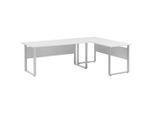 Mid.you , Hellgrau , Metall, Holzwerkstoff , rechteckig , 235x73.2x160 cm ,
