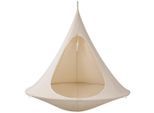 Authentics Hängesessel, Beige, Textil, Oval, 100x110x100 cm, Gartenmöbel, Hängesessel