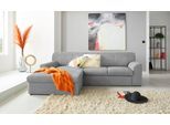 DOMO collection "Topper, elegant und zeitlos, kompaktes Stellmaß 245/155cm, L-Form" mit Recamiere, wahlweise mit Schlaffunktion