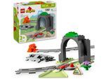 Konstruktionsspielsteine LEGO "Eisenbahntunnel und Schienen – Erweiterungsset (10425)", bunt, Spielbausteine, Kinder, Kunststoff, Konstruktionsspielsteine, LEGO DUPLO Town; Made in Europe, Topseller