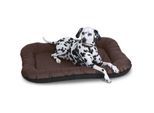 Knuffelwuff Wasserfestes In und Outdoor Hundebett Lucky aus Nylongewebe braun L