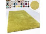Hochflor-Teppich ESPRIT "Relaxx ESP-4150" Gr. 3, gelb (senfgelb), B:120cm H:25mm L:170cm, Kunstfaser, Teppiche, Hochflor-Teppich, Wohnzimmer, sehr große Farbauswahl, weicher dichter Hochflor