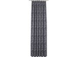 Vorhang ADAM "Flower Cuvée" Gr. 1, blau (indigo), B:145cm H:145cm, Jacquard, Baumwolle (Bio-Baumwolle), Gardinen, Vorhang, aus 100% Bio-Baumwolle