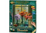 Malen nach Zahlen SCHIPPER "Meisterklasse Premium - Blumenliebe", bunt, Malvorlagen, KinderB:41cm H:52cm, Malen nach Zahlen, Made in Germany, B:41cm H:52cm