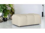 Polsterhocker OTTO HOME "TUURE Sitzhocker, Bubble-Optik, Maße B/T/H: 124/80/46 cm", beige (hellbeige), B:124cm H:46cm T:80cm, 100% Polyester, Hocker, Polsterhocker, moderne Steppung, hoher Sitzkomfort und modernes Design