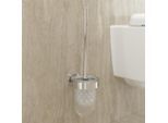 Villeroy und Boch Elements Tender Toilettenbürstengarnitur TVA15101600061 94x353x118mm, Glas satiniert, mit WC-Bürste, chrom