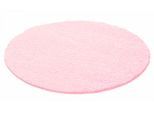Hochflor-Teppich AYYILDIZ TEPPICHE "Life Shaggy 1500 , auch als Läufer und in Rund erhältlich" Gr. 10, pink, H:30mm Ø:200cm, Kunstfaser, Teppiche, Hochflor-Teppich, Langflor, uni, große Farb- und Größenauswahl. Wohnzimmer, alle Räume