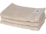 Gästehandtuch "Cuddly", beige (sand), B:30cm L:50cm, Frotteevelours, Obermaterial: 100% Baumwolle, SCHÖNER WOHNEN-KOLLEKTION, Handtücher, Gästehandtuch, schnell trocknende Airtouch-Qualität
