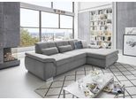 Ecksofa DIE PLANBAR "MP-IN16037 L-Form, Breite 289 cm, mit Federkern-Polsterung", grau (silber), B:289cm H:85cm T:195cm, 100% Polyester, Sofas, Ecksofa, mit Sitztiefenverstellung & Zierkissen