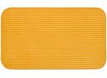 Gözze "Berlin" Höhe 7 mm rutschhemmend beschichtet fußbodenheizungsgeeignet Badteppich, Uni Farben, Cord Optik, waschbar