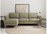 Ecksofa OTTO HOME "MARSEILLE (242/152cm),L-Form, Rec. rechts/links", beige, B:242cm H:88cm T:152cm, 85% Polypropylene, 15% Polyester, Sofas, Ecksofa, Massivholzbeine Eiche, Landhausstil, Wellenunterfederung