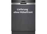 SIEMENS teilintegrierbarer Geschirrspüler "SN57TS00CE", Energieeffizienz: A, silber (edelstahl), B:59,8cm H:81,5cm T:57,3cm, Geschirrspüler, Schnellere & Clevere Reinigung dank varioSpeed Plus, teilintegrierbarer Geschirrspüler