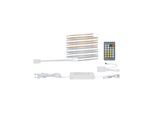 PAULMANN LED-Streifen "MaxLED 500 Basis Set 1,5m 10W 230/24V silber Kunststoff", silber (silberfarben), Flammen 1 Stk., Gesamtlänge 4,79m, Lichterketten, Full-Line COB 2700-6500K TunableWhite, LED-Streifen