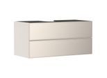 hansgrohe Xevolos E Waschtischunterschrank 54194790 1180x555x550mm, 2 Schubladen, sandbeige matt, sandbeige metallic