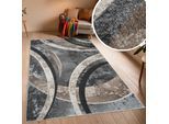 Teppich OTTO HOME "Flow, geometrisches Design", braun (beige, grau), B:80cm H:9mm L:150cm, Kunstfaser, Teppiche, Teppich, grafisch, abstrakt, elegant, Wohnzimmer, Schlafzimmer