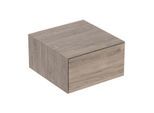 Geberit One Seitenschrank 505078006 45x24,5x47cm, 1 Schubladen, Nussbaum hickory/Melamin Holzstruktur