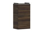 hansgrohe Xelu Q Waschtischunterschrank 54014700 340x605x245mm, für Handwaschbecken, links, Nussbaum dunkel, mattweiß