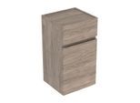 Geberit Renova Plan Seitenschrank 501921JR1 39x70x36cm, 1 Tür, 1 Schublade, nussbaum, Folie strukturiert