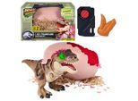 Spielfigur SPIN MASTER "Primal Hatch – Jurassic World Rebirth T-Rex im Ei", braun (bunt), Spielfiguren, Kinder, Spielfigur